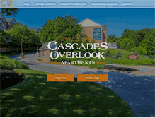 Tablet Screenshot of cascadesoverlookapts.com